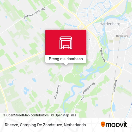 Rheeze, Camping De Zandstuve kaart