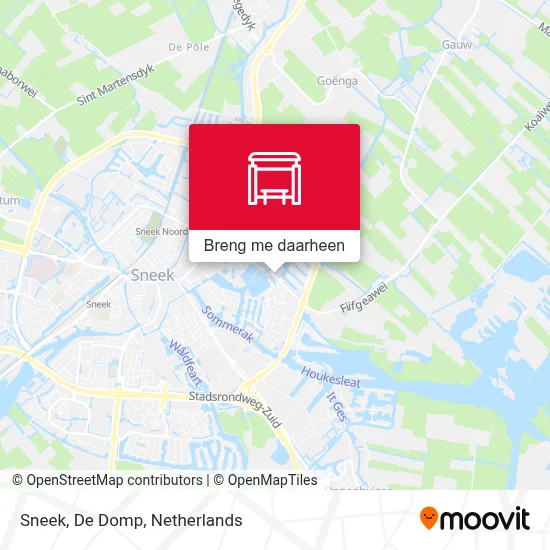 Sneek, De Domp kaart
