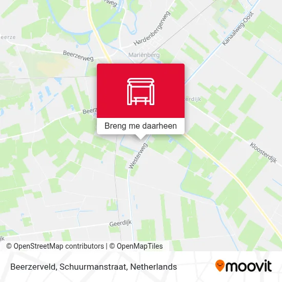Beerzerveld, Schuurmanstraat kaart
