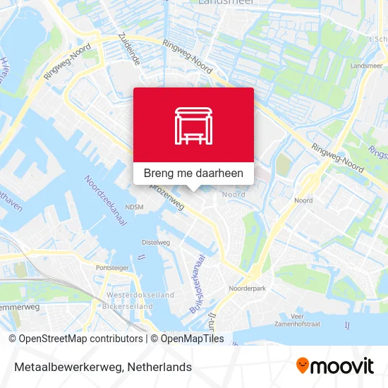 Metaalbewerkerweg kaart