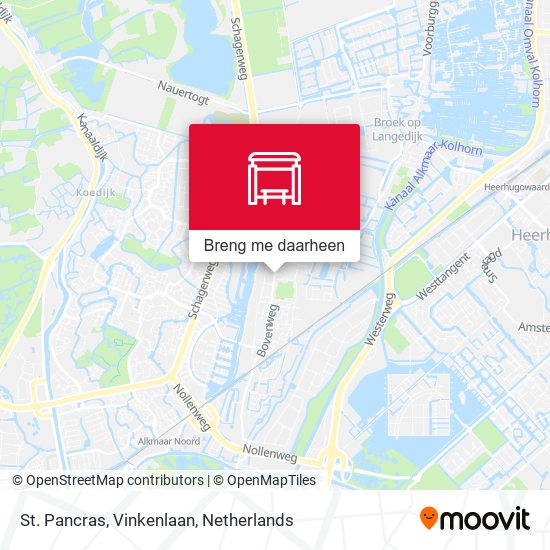 St. Pancras, Vinkenlaan kaart