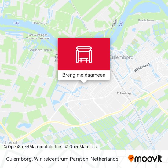 Culemborg, Winkelcentrum Parijsch kaart