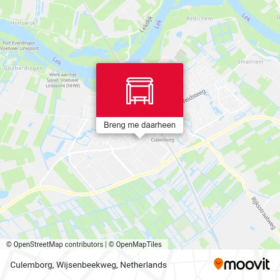 Culemborg, Wijsenbeekweg kaart