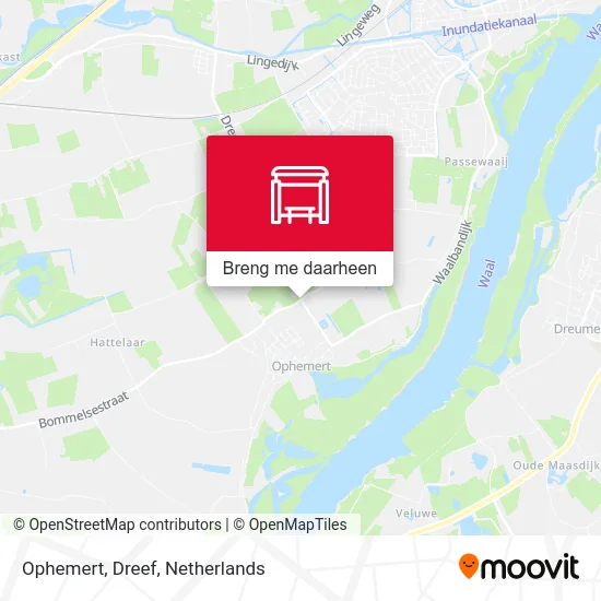 Ophemert, Dreef kaart