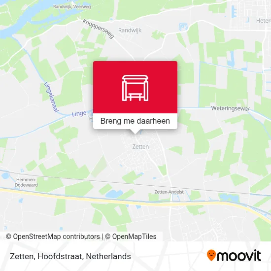 Zetten, Hoofdstraat kaart