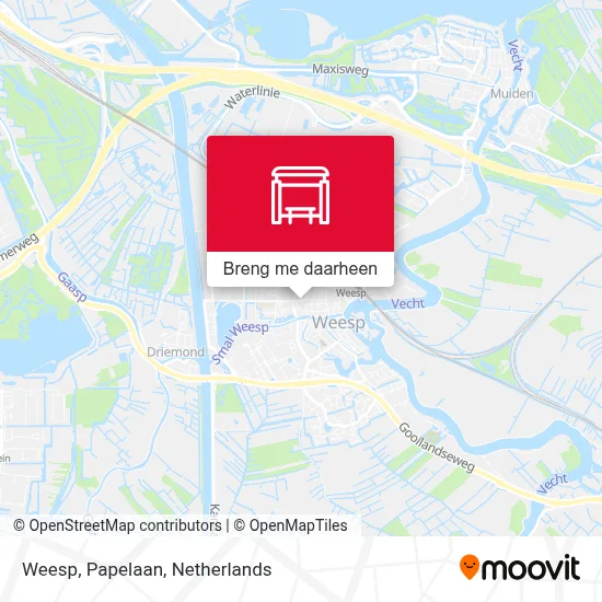 Weesp, Papelaan kaart