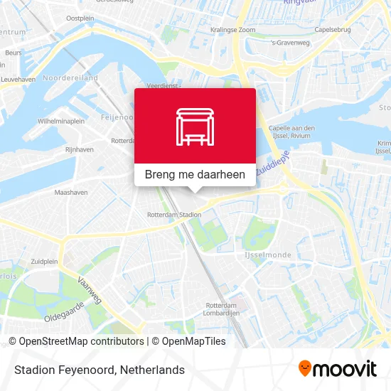 Stadion Feyenoord kaart