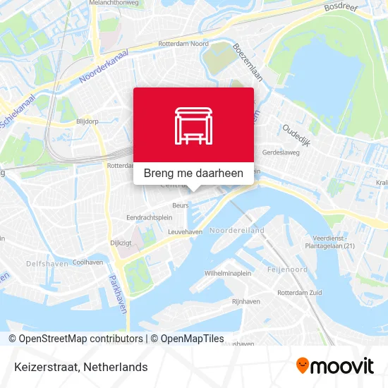 Keizerstraat kaart
