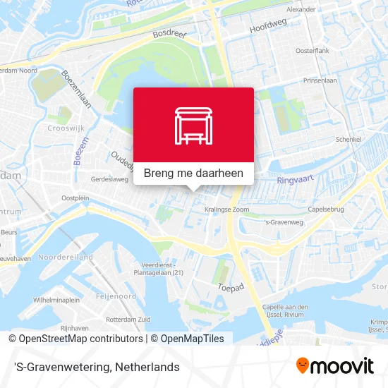 'S-Gravenwetering kaart
