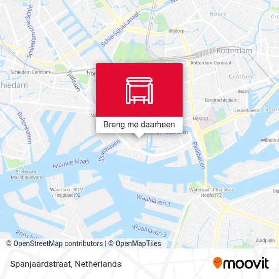 Spanjaardstraat kaart