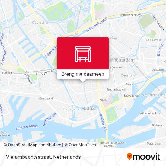 Vierambachtsstraat kaart