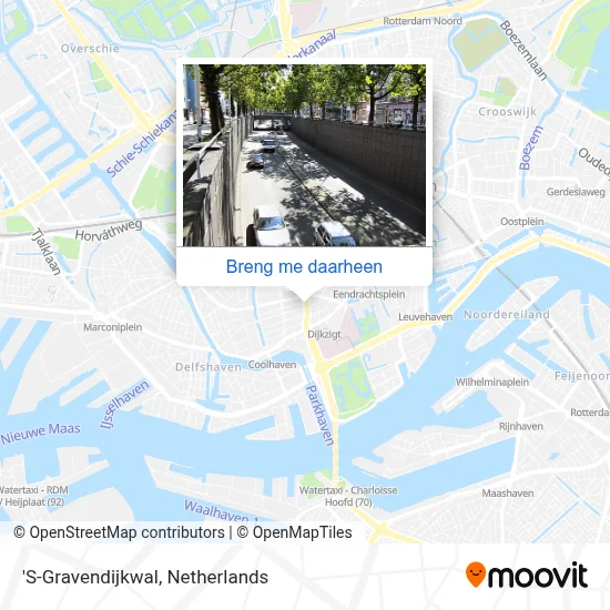 'S-Gravendijkwal kaart