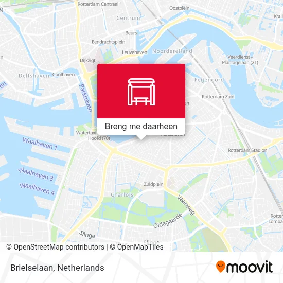 Brielselaan kaart
