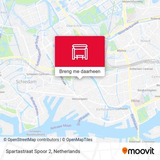 Spartastraat Spoor 2 kaart