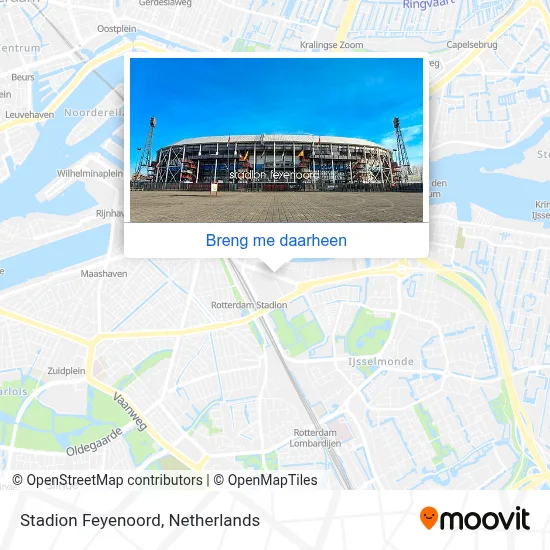 Stadion Feyenoord kaart
