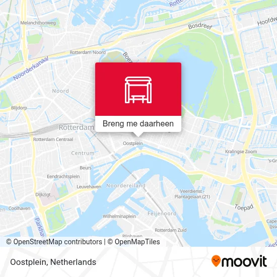 Oostplein kaart
