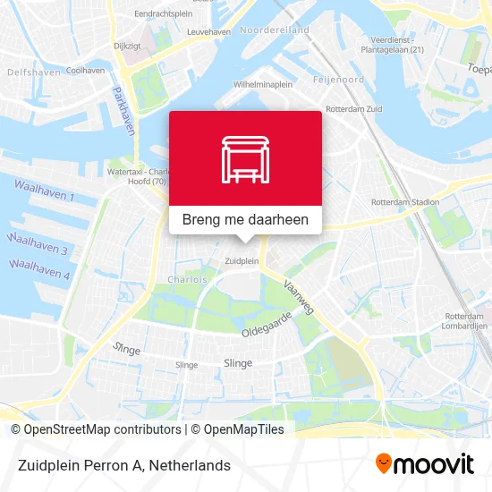 Zuidplein Perron A kaart