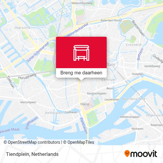 Tiendplein kaart