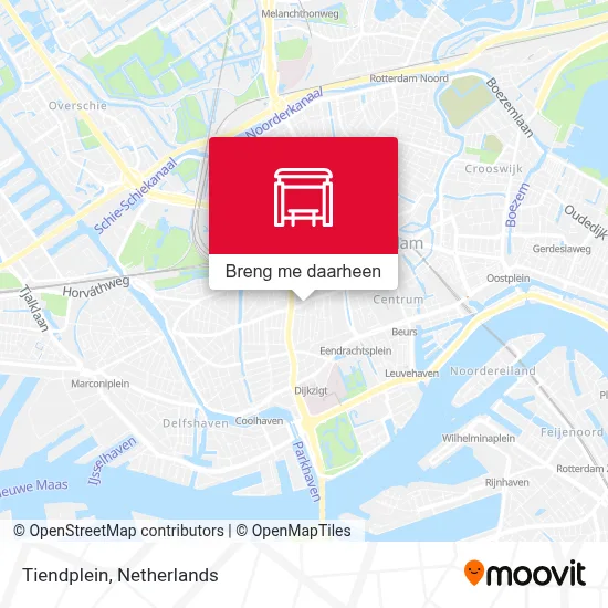 Tiendplein kaart
