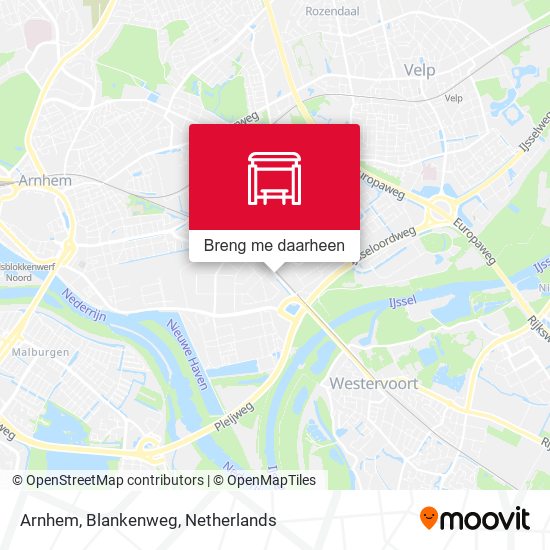 Arnhem, Blankenweg kaart