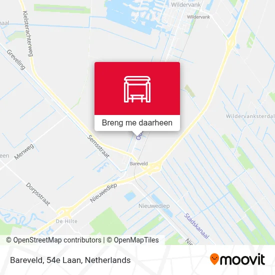 Bareveld, 54e Laan kaart