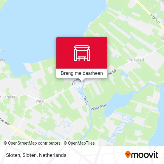 Sloten, Sloten kaart