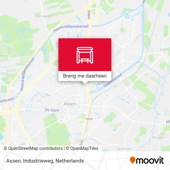 Assen, Industrieweg kaart