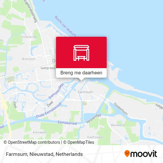 Farmsum, Nieuwstad kaart