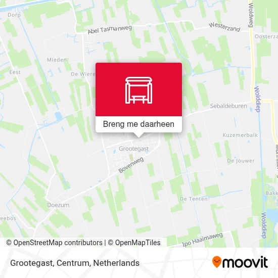 Grootegast, Centrum kaart