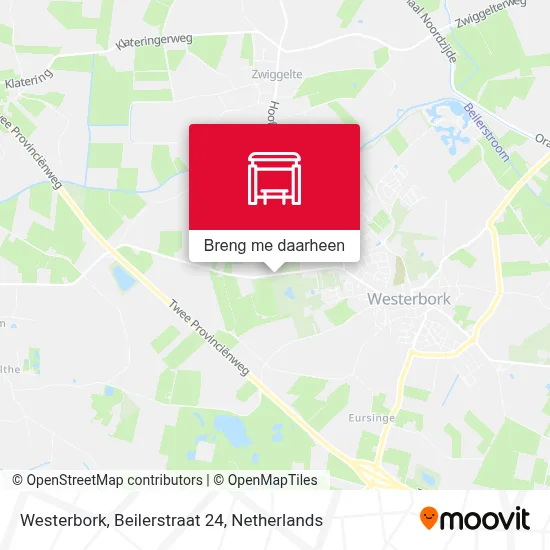 Westerbork, Beilerstraat 24 kaart