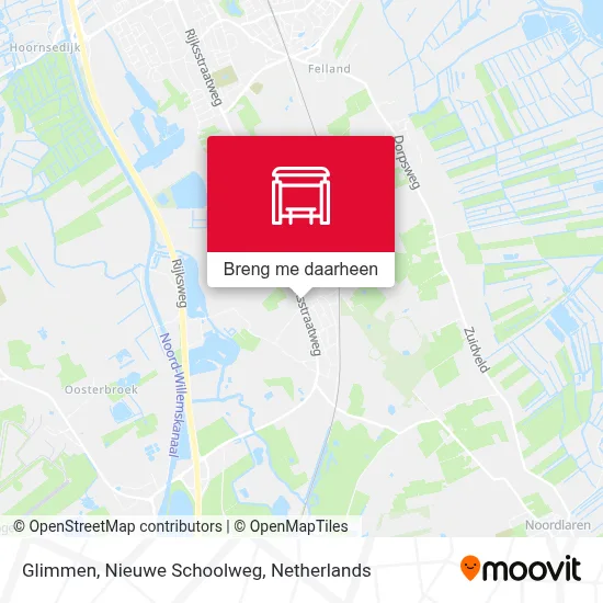 Glimmen, Nieuwe Schoolweg kaart
