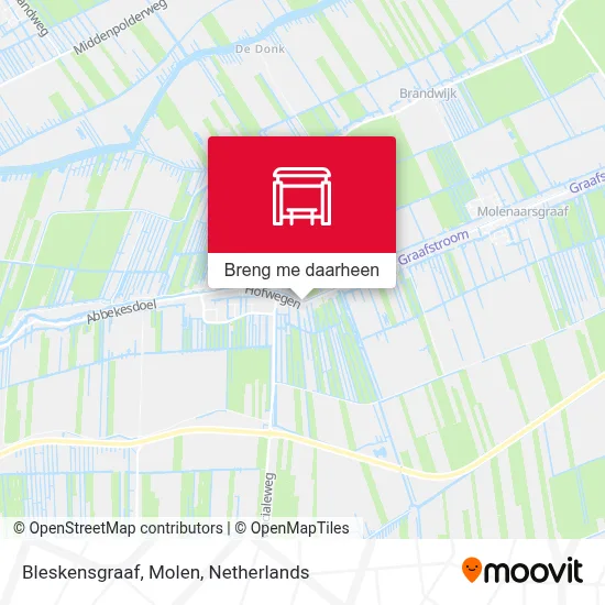 Bleskensgraaf, Molen kaart