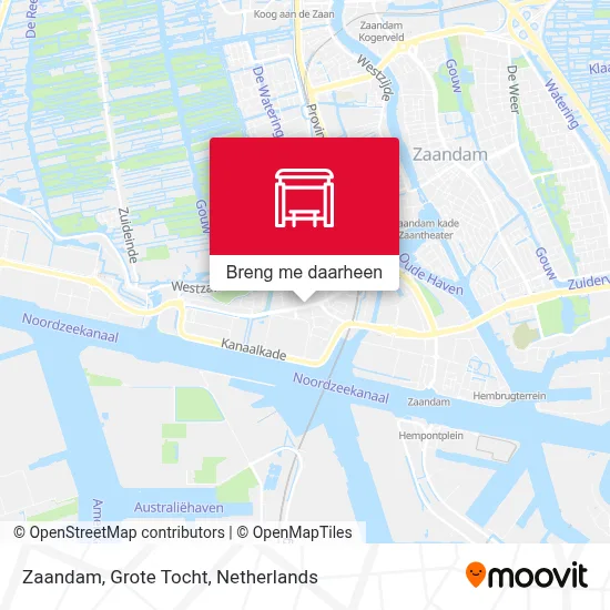 Zaandam, Grote Tocht kaart