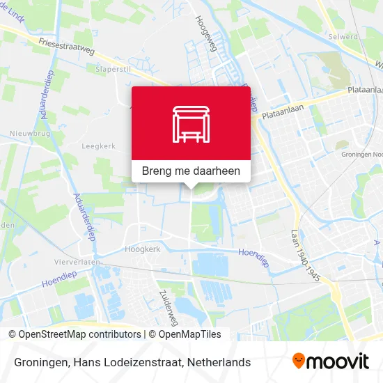 Groningen, Hans Lodeizenstraat kaart