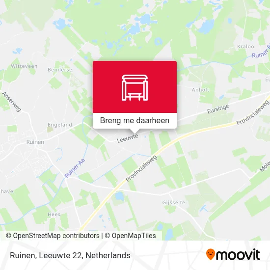 Ruinen, Leeuwte 22 kaart