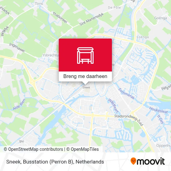 Sneek, Busstation (Perron B) kaart