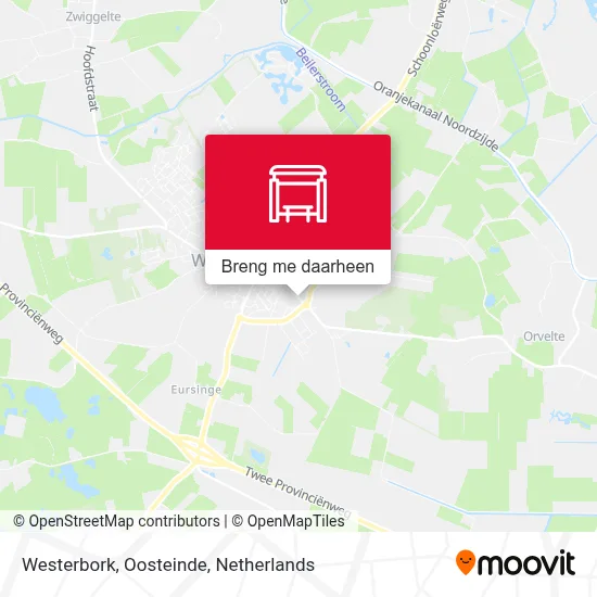 Westerbork, Oosteinde kaart