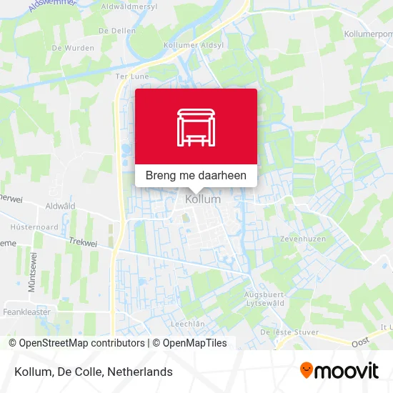 Kollum, De Colle kaart