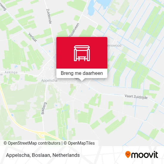 Appelscha, Boslaan kaart