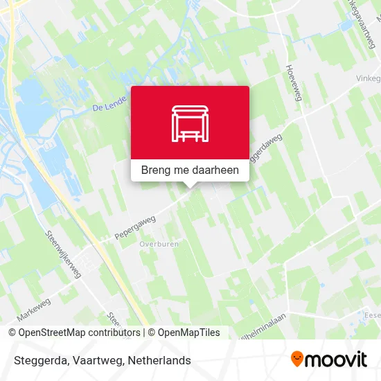 Steggerda, Vaartweg kaart
