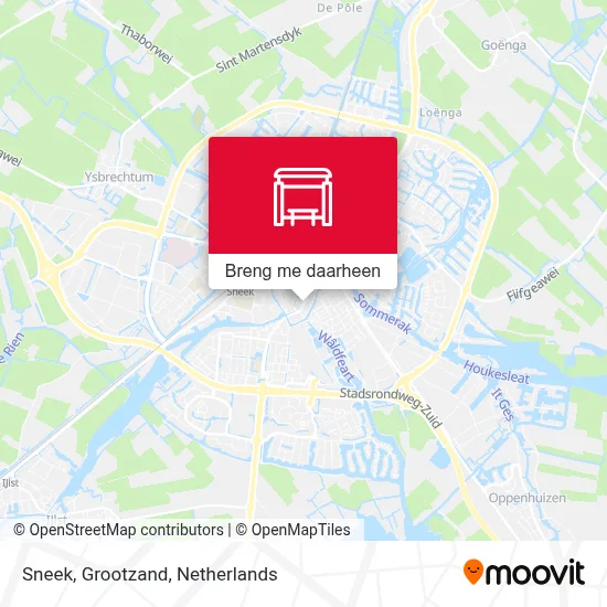 Sneek, Grootzand kaart