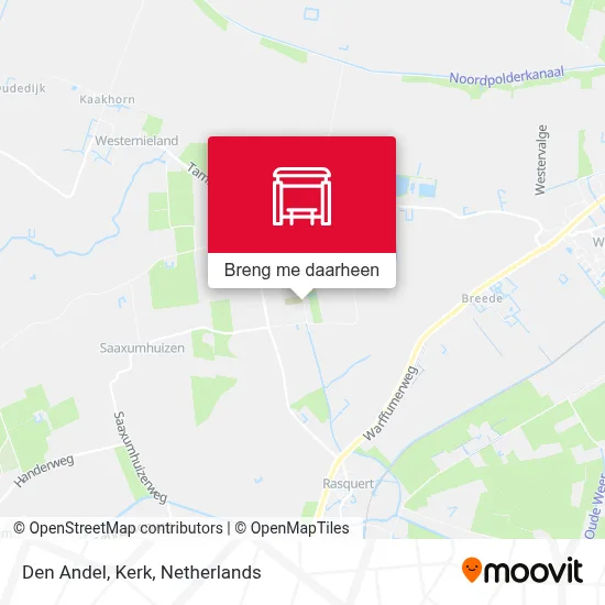 Den Andel, Kerk kaart