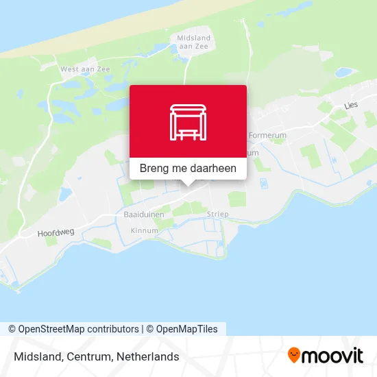 Midsland, Centrum kaart