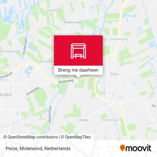 Peize, Moleneind kaart