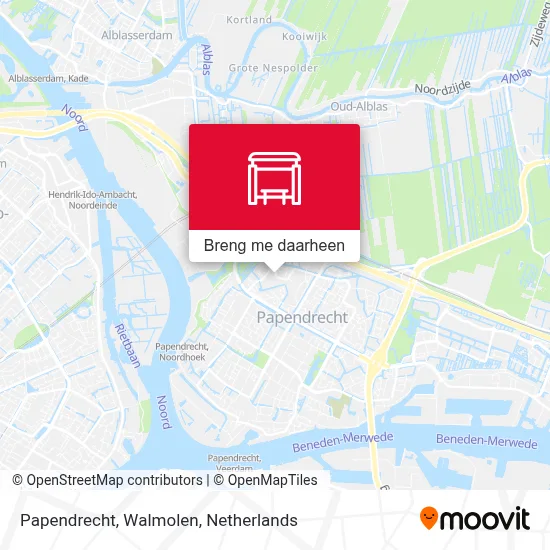 Papendrecht, Walmolen kaart