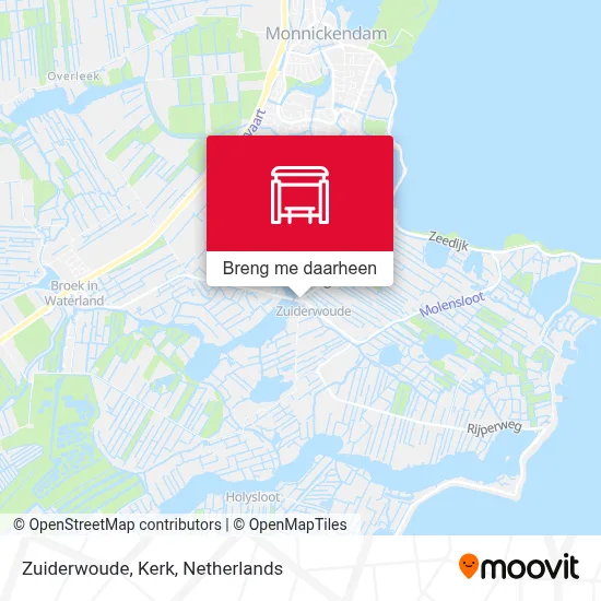 Zuiderwoude, Kerk kaart