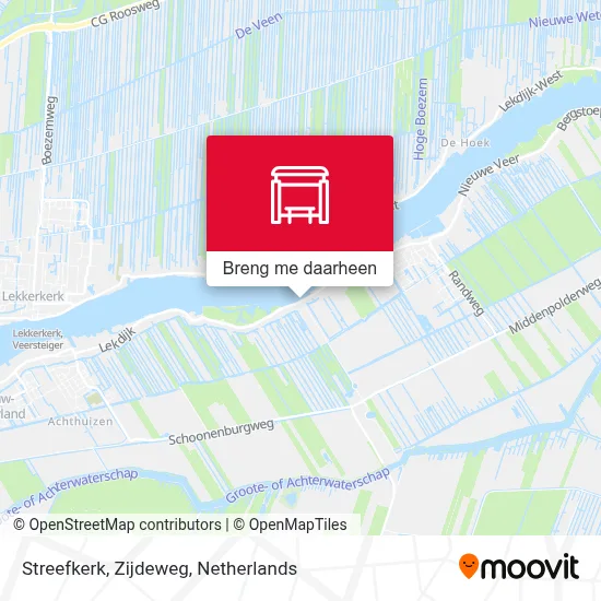 Streefkerk, Zijdeweg kaart