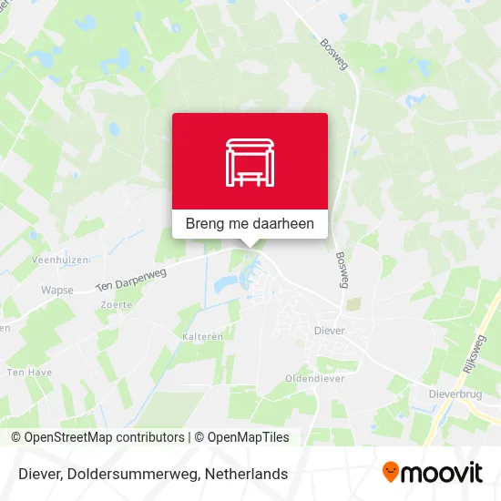 Diever, Doldersummerweg kaart