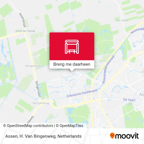 Assen, H. Van Bingenweg kaart
