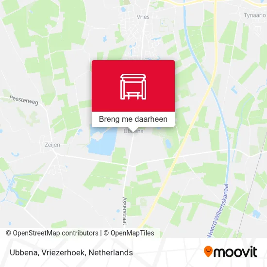 Ubbena, Vriezerhoek kaart